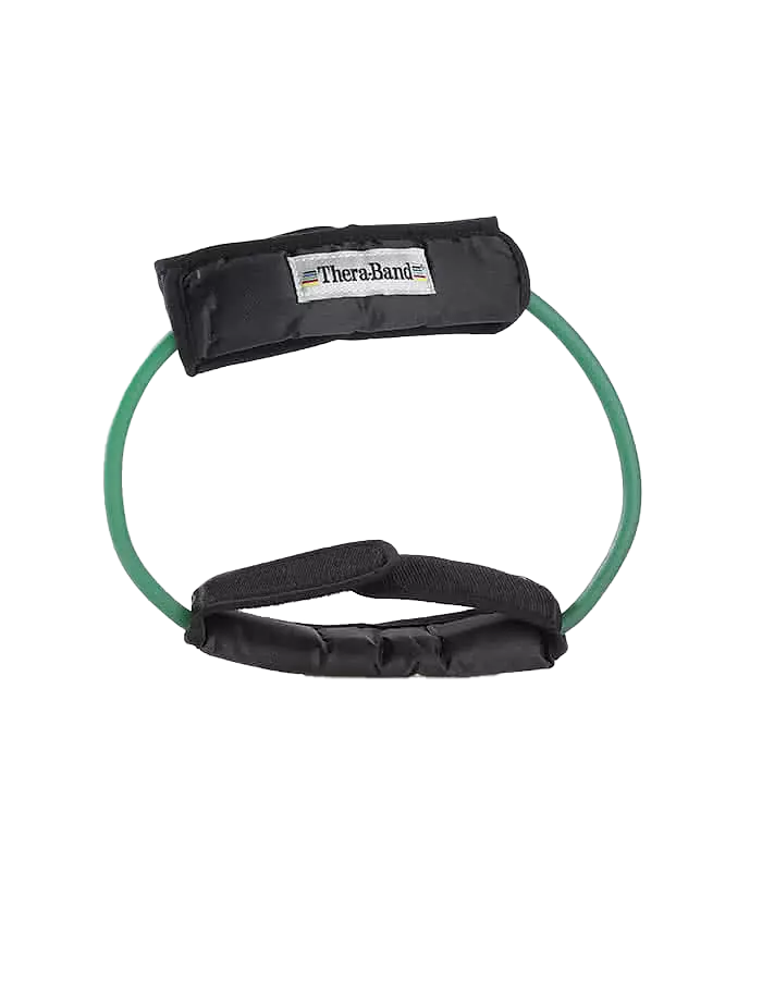 TheraBand Resistance Tubing Loop with Padded Cuffs 