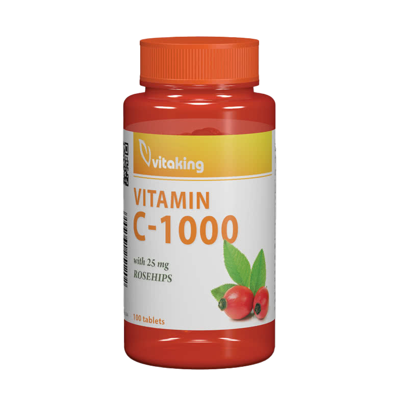 VitaKing Vitamin C-1000 with Rose Hips 100 tbl.